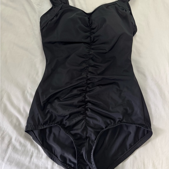 Elegant Black One-Piece Swimsuit - Picture 1 of 5